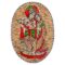 Oval Shaped Design Bamboo Hand Crafted Wall Hangings Of Krishna Ji With Radha Ji For Home Decor | Bamboo Art For Wall Decor - Image 2