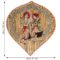 Bamboo Hand Crafted Leaf Design Wall Hangings Of Shri Ram Ji With Janaki Ji For Home Decor | Bamboo Art For Wall Decor - Image 3
