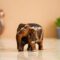 Rajasthani Tribal Handmade Brown '' Elephant '' Figured Wooden Statue Antique Design Elephant for Showpiece with Brown Colour-1 - Image 2